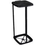 Müllbeutelständer mit Deckel, schwarz