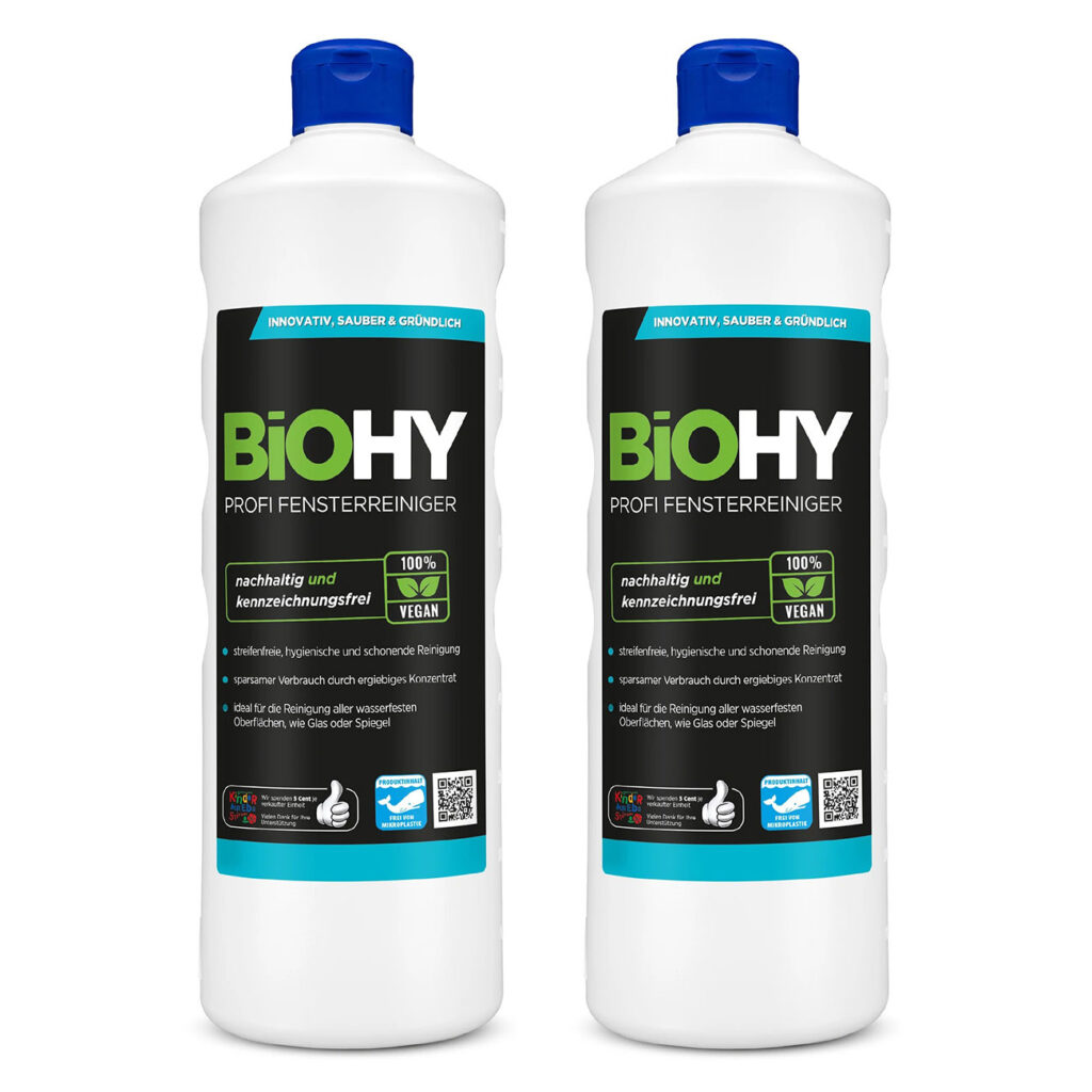 2er-Set Profi-Fensterreiniger-Konzentrat, nachhaltig und kennzeichnungsfrei, 100% vegan
