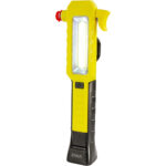 Kfz-Taschenlampe ProGuard mit Notfall-Hammer, Gurtschneider, Haken & Magneten