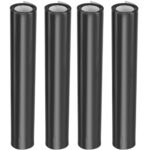 4er-Set Sichtschutzfolie, grau-matt, 60 x 200 cm