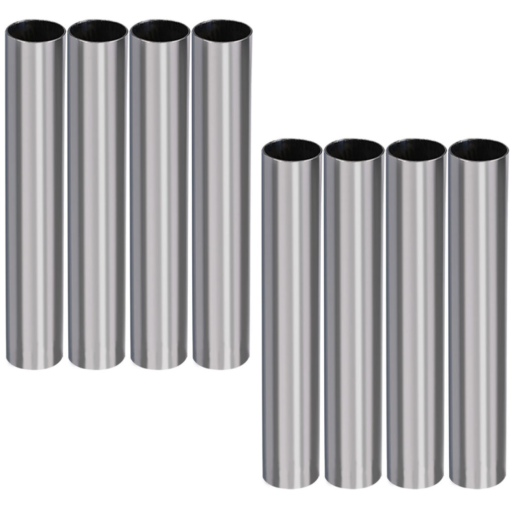 8er-Set Sichtschutzfolie, silber-matt, 60 x 200 cm