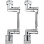 2er-Set 1080° drehbarer Wasserhahn Aufsatz für Bad und Küche