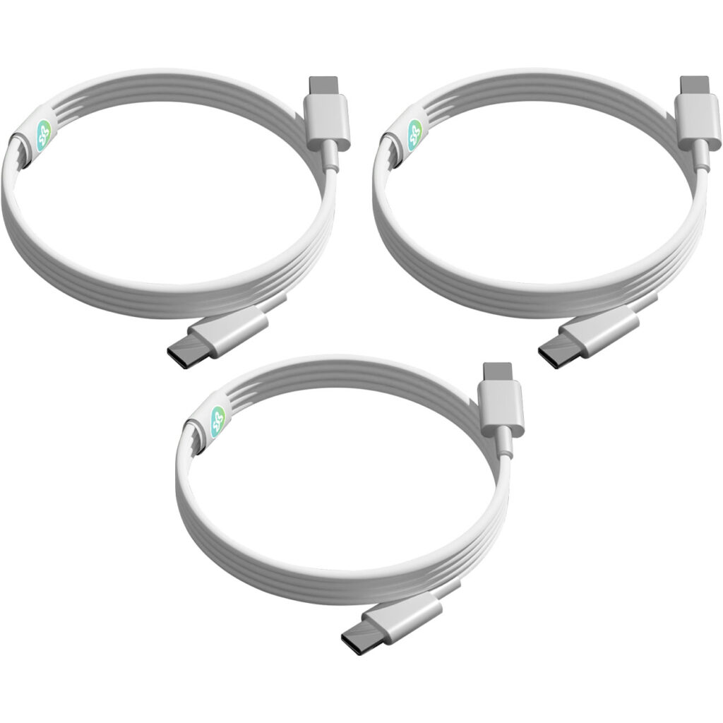 3er-Set USB-C Ladekabel, PD, weiss, 1,5 m 3er-Set USB-C Ladekabel, PD, weiss, 1,5 m