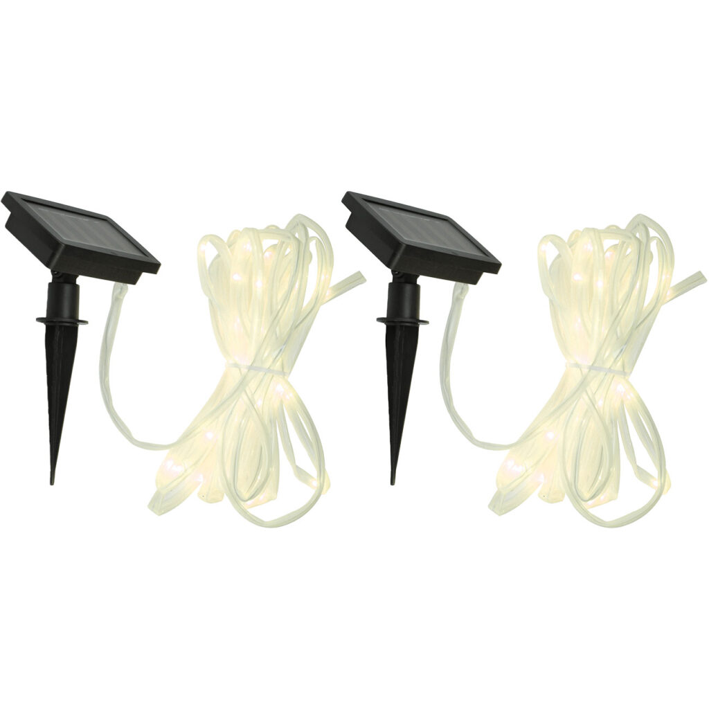 2er-Set Solar Lichtschlauch, 50 LEDs, 7 m 2er-Set Solar Lichtschlauch, 50 LEDs, 7 m