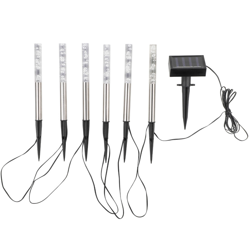 LED Solar Leuchtstäbe Bubbles mit Erdspiess LED Solar Leuchtstäbe Bubbles mit Erdspiess