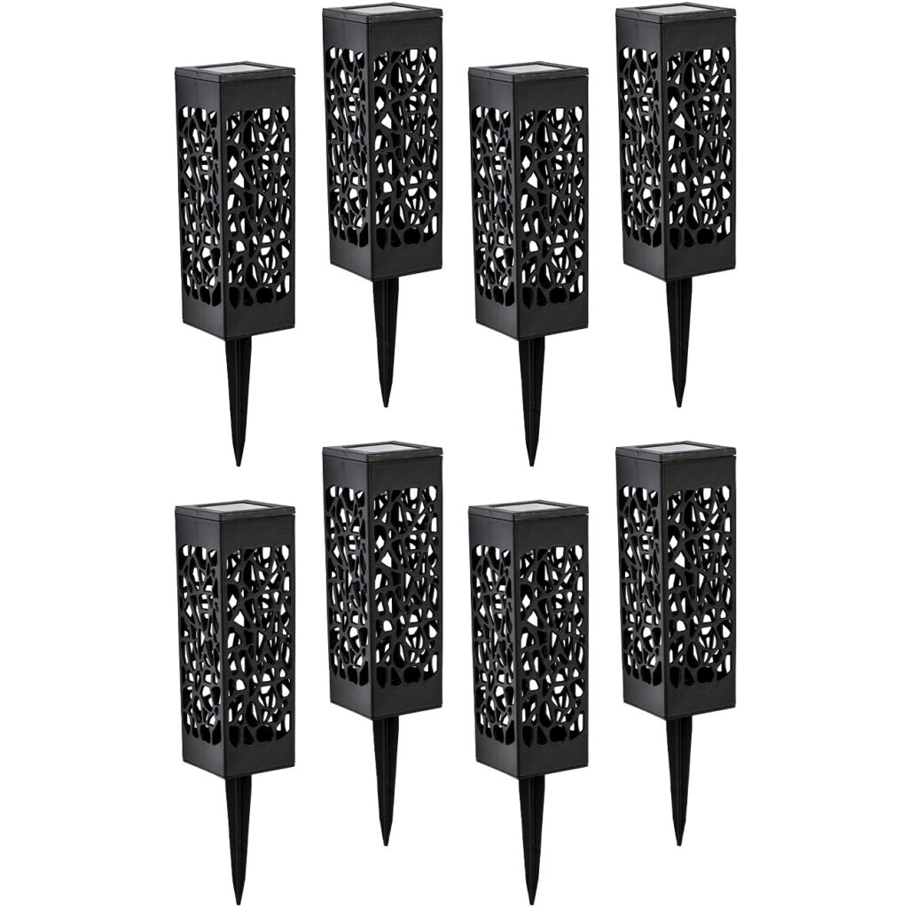 8er-Set Solar Schattenlampe mit Erdspiess 8er-Set Solar Schattenlampe mit Erdspiess