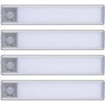 4er-Set Akku LED-Lichtleiste mit Bewegungssensor, 20,5 cm 4er-Set Akku LED-Lichtleiste mit Bewegungssensor, 20,5 cm