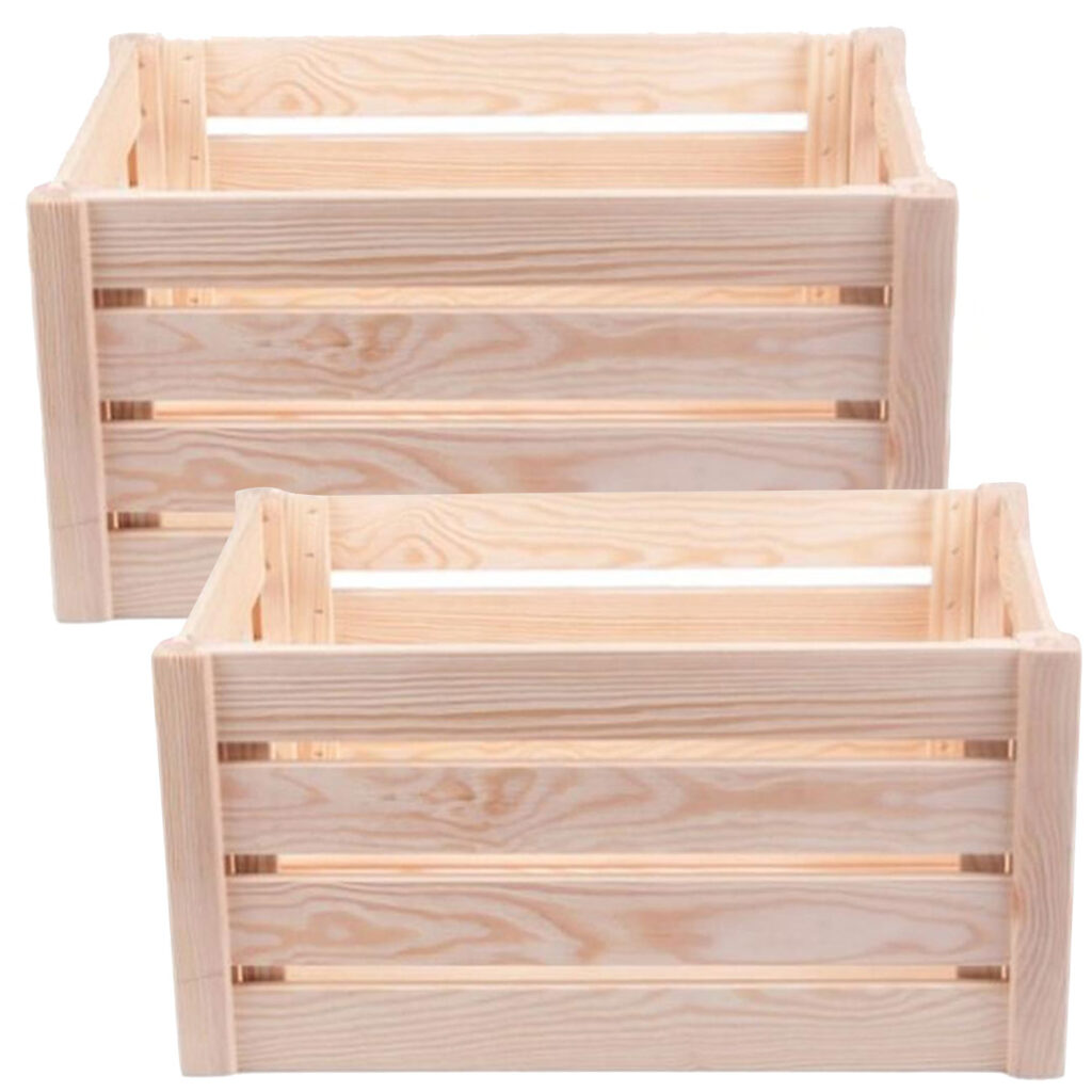 2er-Set Holzkiste, M 2er-Set Holzkiste, M