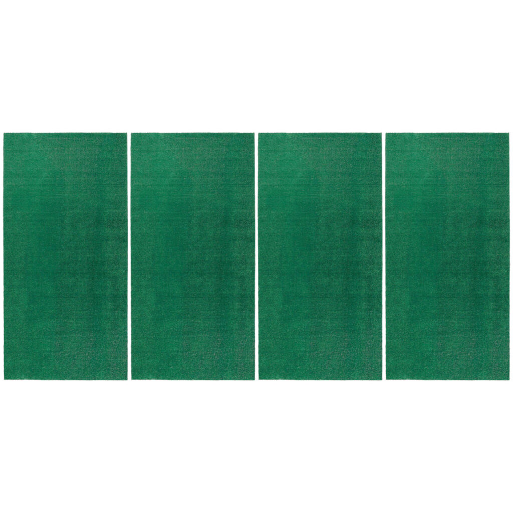 4er-Set Kunstrasenteppich, hellgrün, 100 x 200 cm