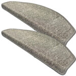 Stufenmatte, 2 Stück, halbrund, anthrazit