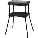 Elektrischer Standgrill, schwarz, 2000 Watt