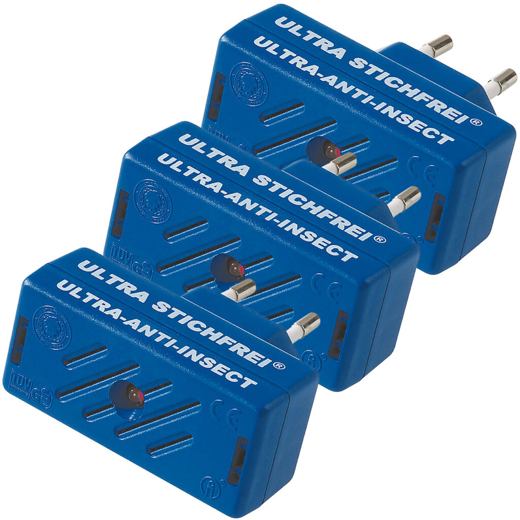 3er-Set Ultra Stichfrei – Elektronischer Insektenvertreiber