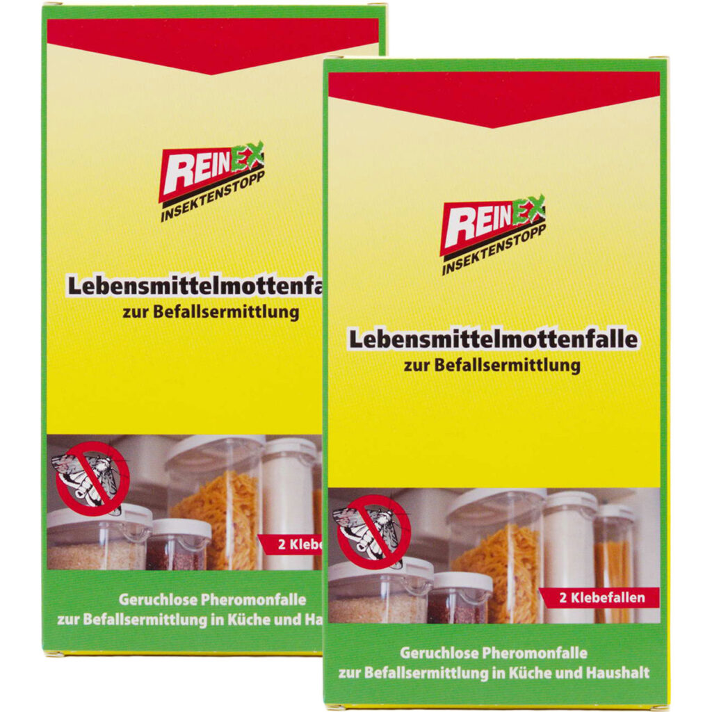 2er-Set Monitoring Lebensmittelmottenfalle mit je 2 Klebefallen