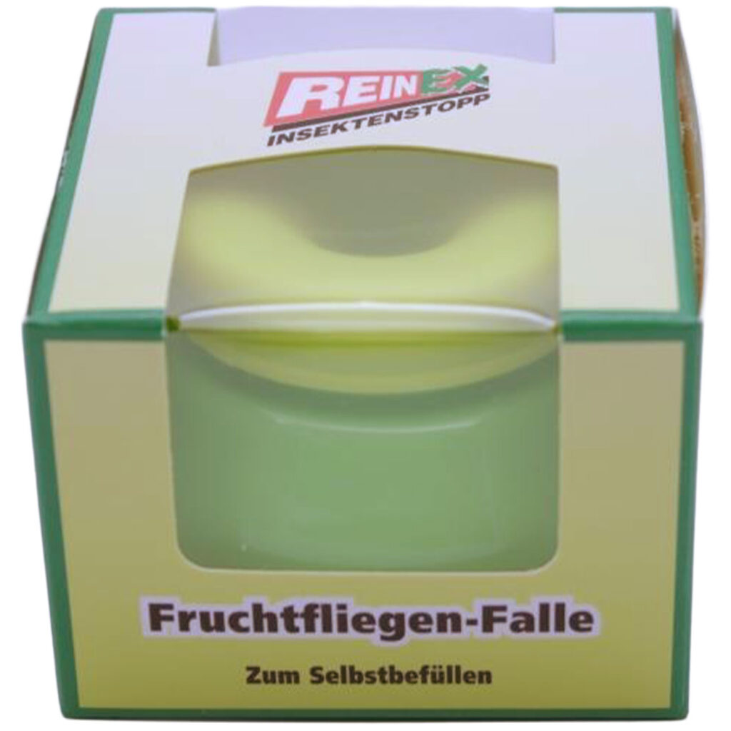 Fruchtfliegenfalle, unbefüllt, grün/gelb Fruchtfliegenfalle, unbefüllt, grün/gelb