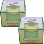 2er-Set Fruchtfliegenfalle, unbefüllt, grün/gelb
