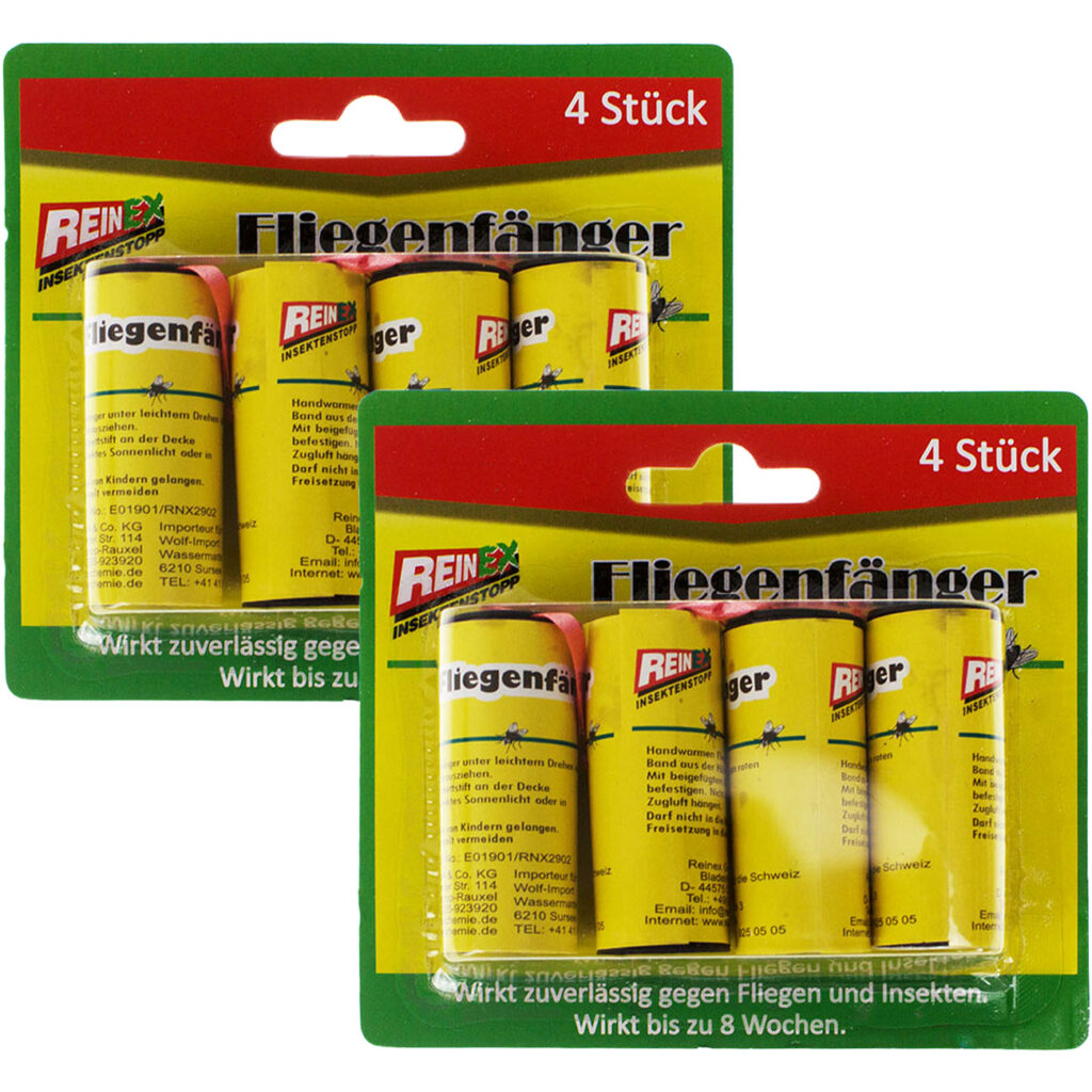 2er-Set Fliegenfänger Spirale, 4 Stck. 2er-Set Fliegenfänger Spirale, 4 Stck.