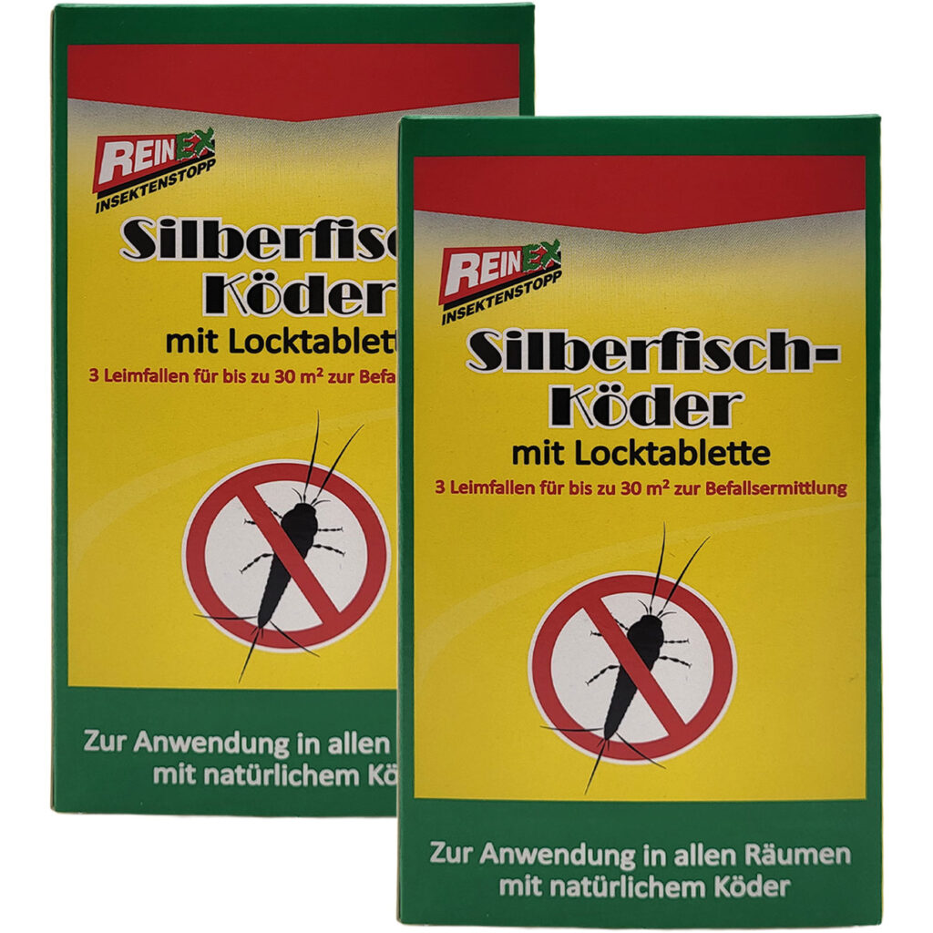 2er-Set Silberfischchen Klebefalle, 3 Stück 2er-Set Silberfischchen Klebefalle, 3 Stück