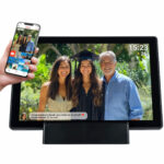 Elektronischer Fotorahmen, App-Steuerung, schwarz, 10,1“