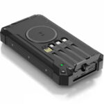 20.000 mAh Solar-Powerbank, kabelloses Laden & 4 integrierte Ladekabel