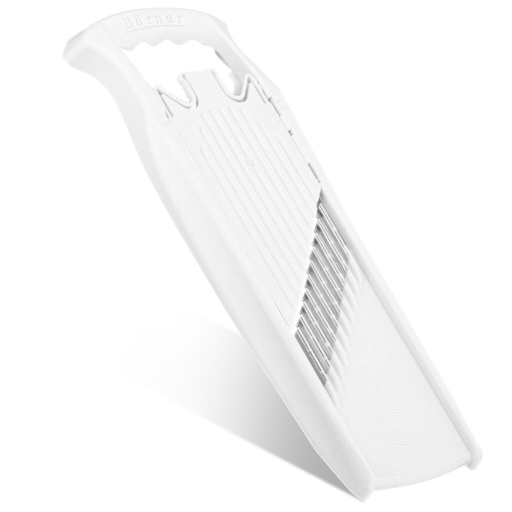 Reibe für Welle-, Waffel-, & Spirelli-Schnitte, weiss Reibe für Welle-, Waffel-, & Spirelli-Schnitte, weiss