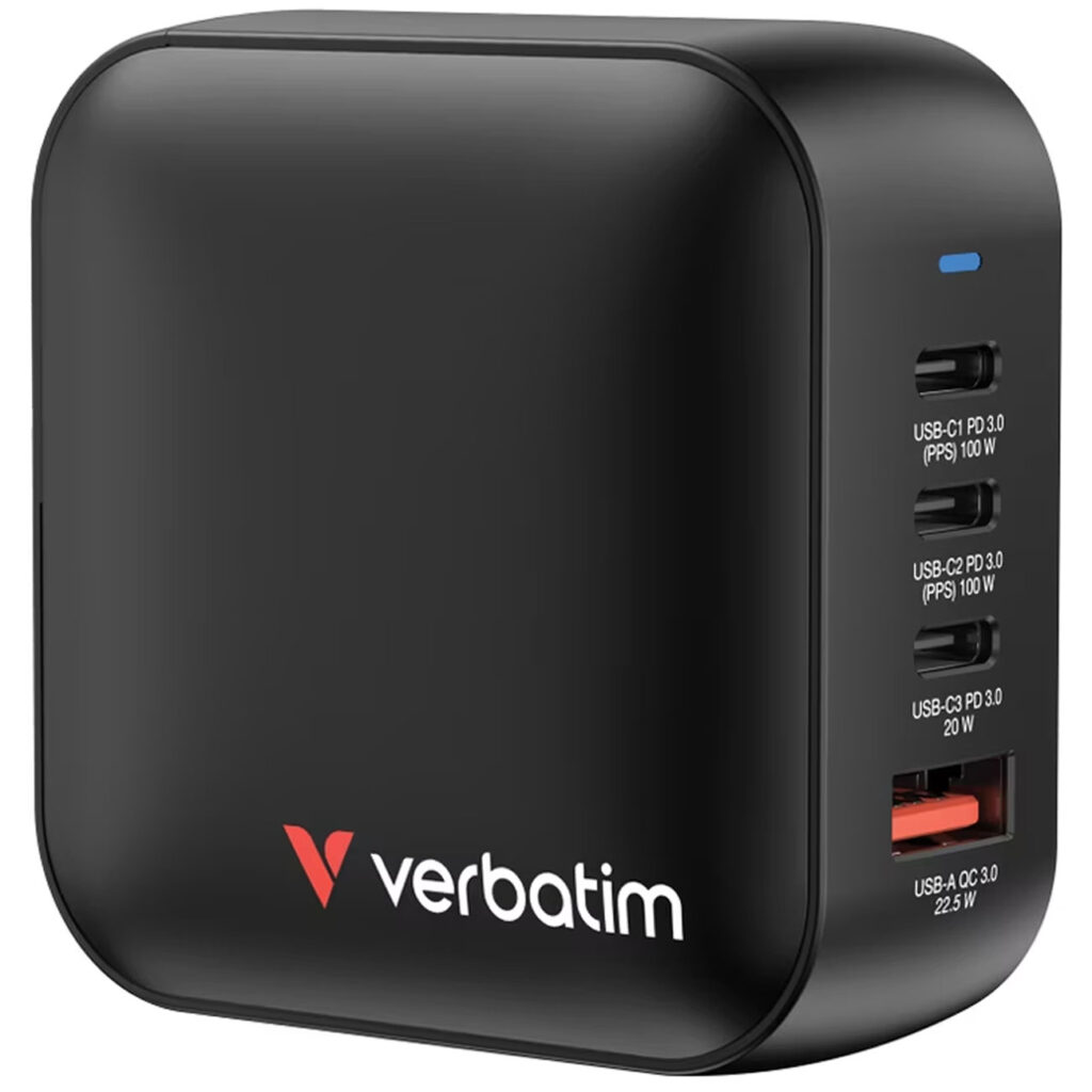 Mini-Ladeadapter, GaN, 100W, schwarz Mini-Ladeadapter, GaN, 100W, schwarz