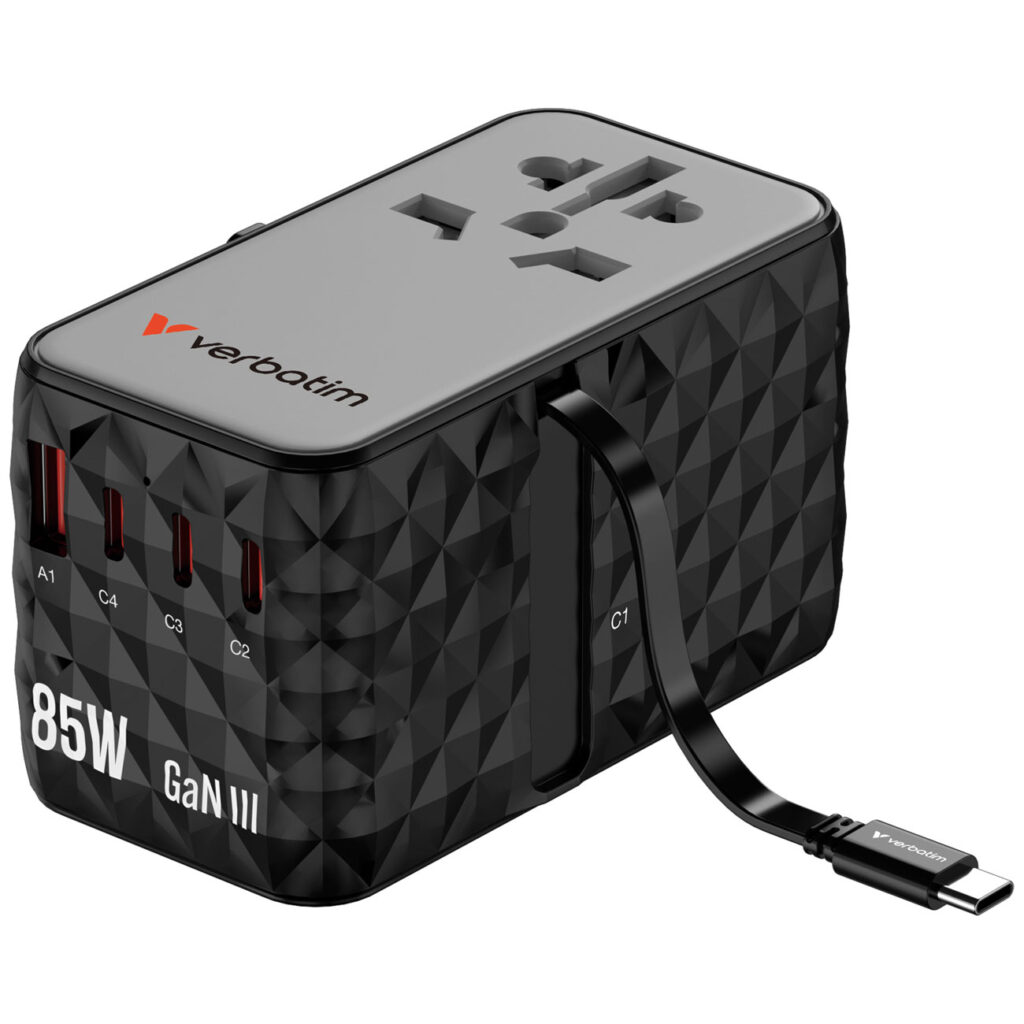 Ladeadapter, Charge’n’Travel, GaN III, 85W, schwarz