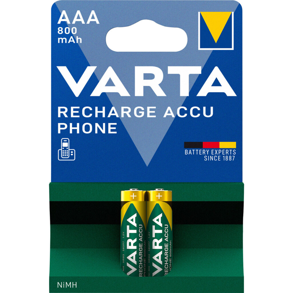 AAA/Micro-NiMH-Telefon-Akkus, 1.2V/800mAh, 2 Stck AAA/Micro-NiMH-Telefon-Akkus, 1.2V/800mAh, 2 Stck
