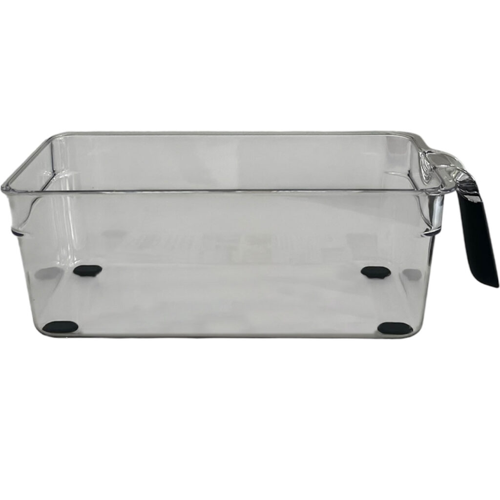 Transparenter Kühlschrank-Organizer mit Griff 28,2 x 12 x 9,4 cm Transparenter Kühlschrank-Organizer mit Griff 28,2 x 12 x 9,4 cm