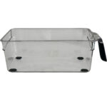 Transparenter Kühlschrank-Organizer mit Griff 28,2 x 12 x 9,4 cm