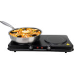 Glaskeramik Doppelkochplatte, 2 Kochzonen mit Ø 16,4 & 18,8 cm, 2.000 W