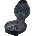 Herzform Waffeleisen aus Edelstahl, 1000 Watt