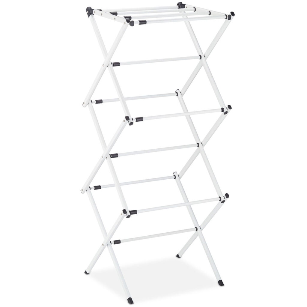 Wäscheständer klappbar & ausziehbar, 11 Stangen, weiss Wäscheständer klappbar & ausziehbar, 11 Stangen, weiss