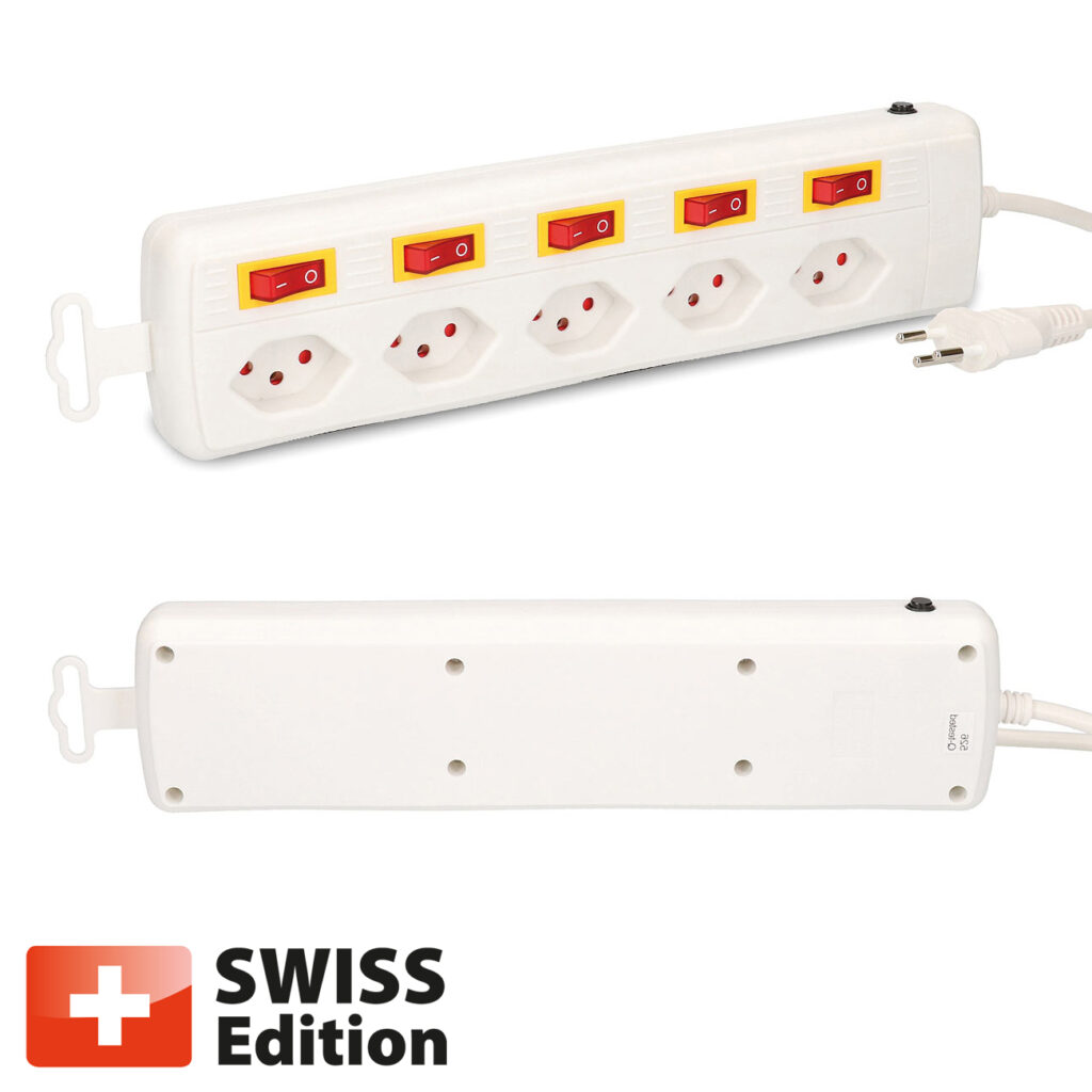 Steckdosenleiste Multi-Switch 5x Typ13, weiss