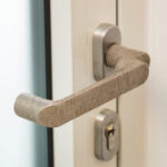 4er-Set Türgriffüberzug, aus Silber und Kupfer, antiviral, antibakteriell