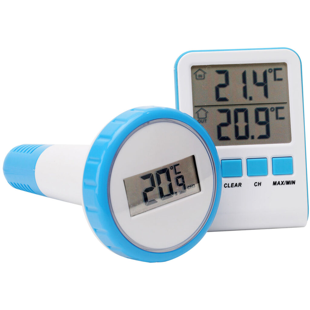 Digitales Teich- und Poolthermometer mit LCD-Display, IPX8