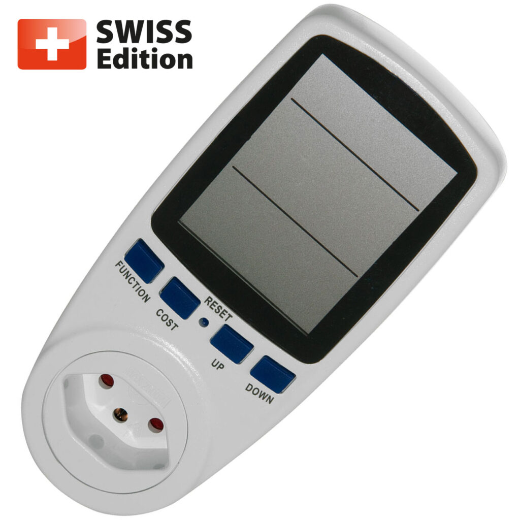 Doppeltarif Energiekostenmessgerät, Digital, bis 2500 Watt