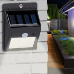 LED Solar Wandleuchte mit Bewegungssensor, 20 lm