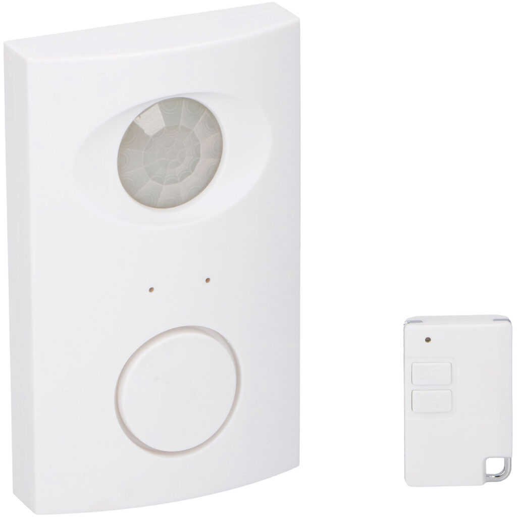 Bewegungssensor mit 5 LEDs, Bewegungsdetektor mit Infrarot und Signalton Bewegungssensor mit 5 LEDs, Bewegungsdetektor mit Infrarot und Signalton