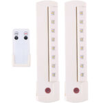 Schrankleuchte mit 8 LEDs, Fernbedienung, Kleiderschrank-Licht dimmbar, 23 x 5 x 2,1 cm