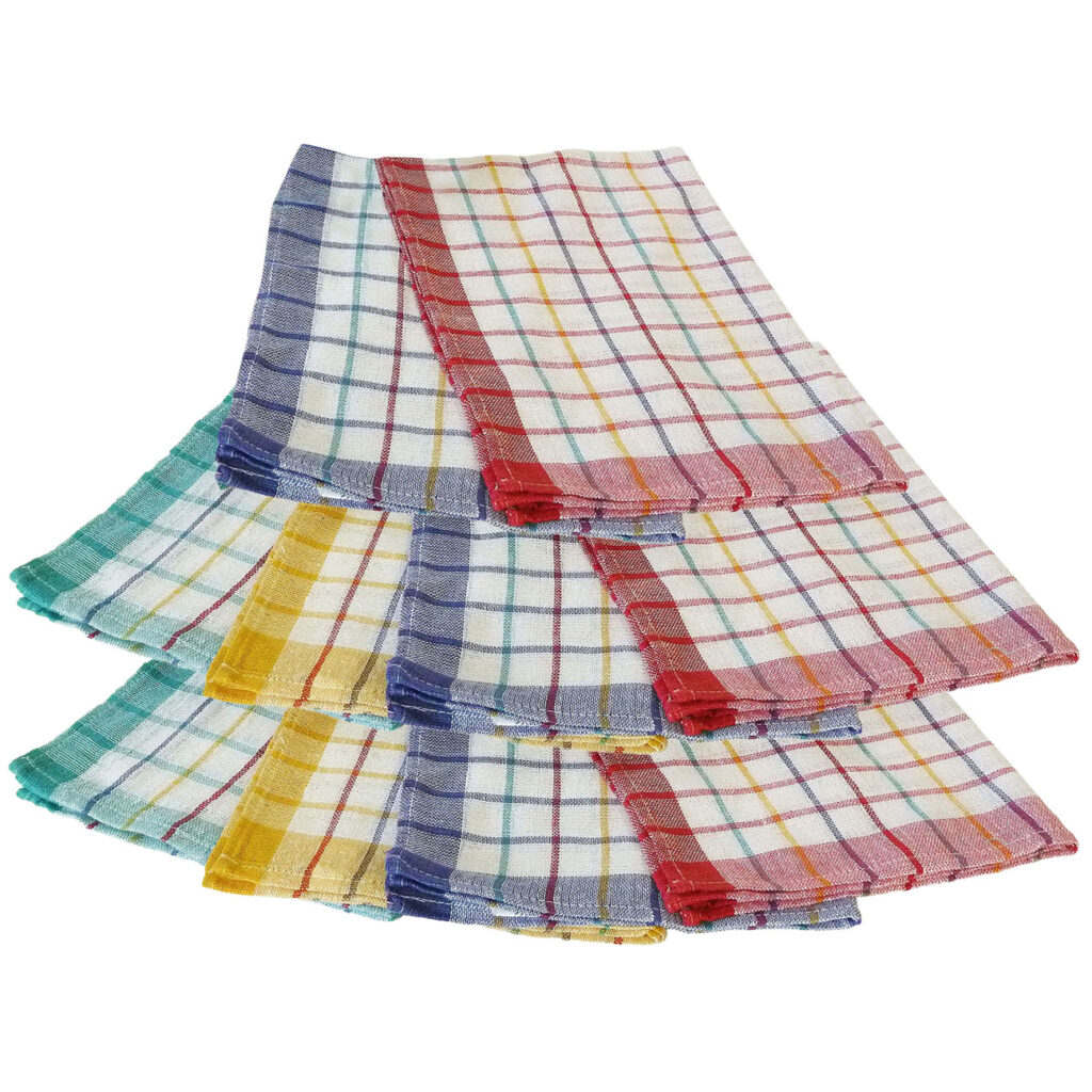 10er-Set Geschirrtücher aus 70 % Baumwolle, 50 x 70 cm