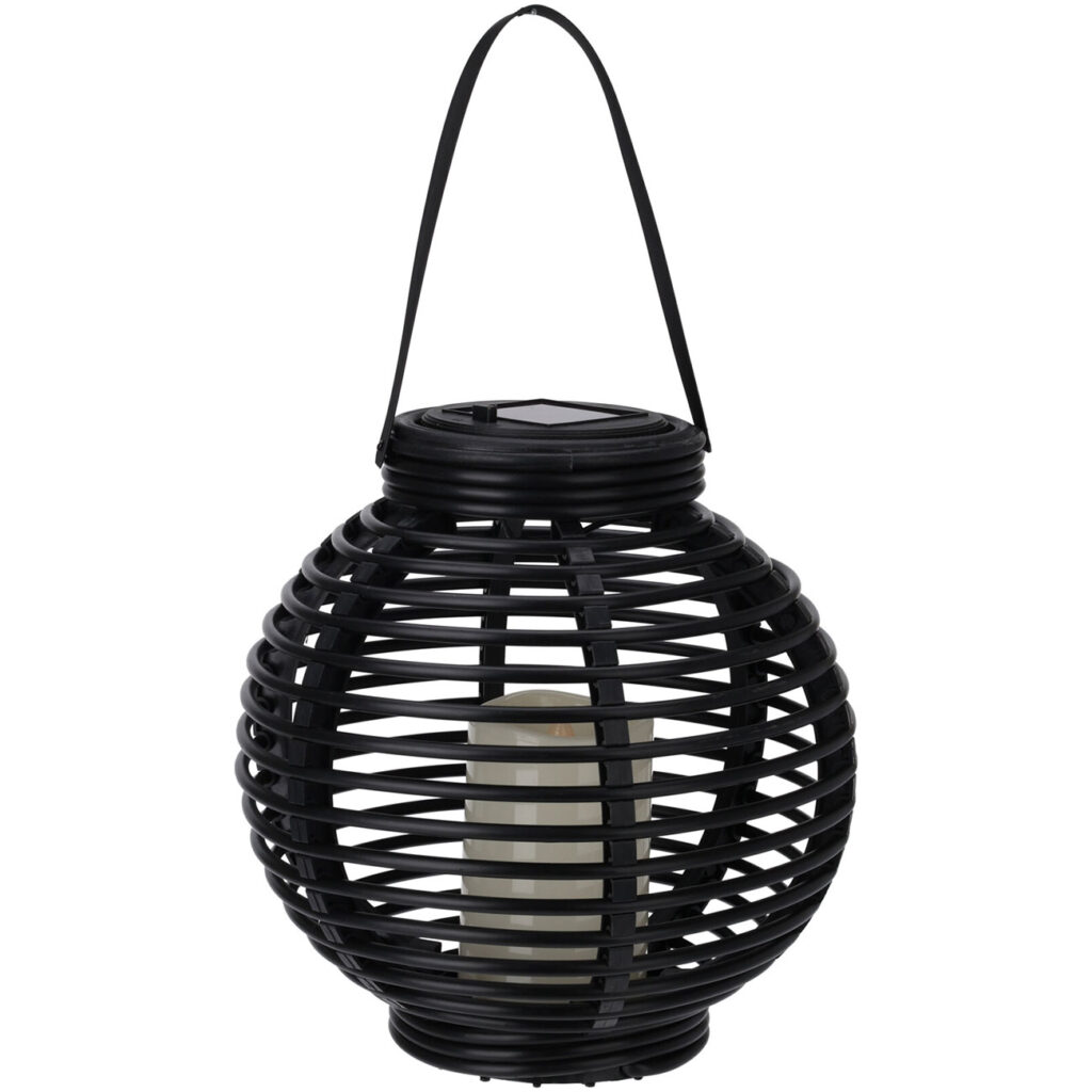 Solarlaterne Kugelförmig mit LED Kerze, Ø21 cm inkl. Aufhängung