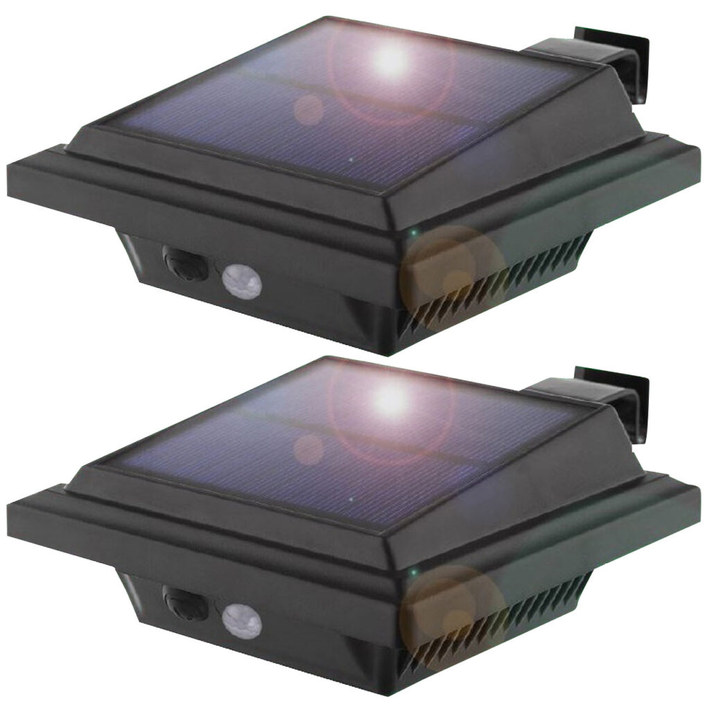 2er Set Wandleuchte mit PIR-Bewegungsmelder, 158 lm, IP65