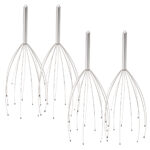 4er-Set Kopfmassagegerät mit Wohlfühl-Noppen, Kopfmassage-Spinne