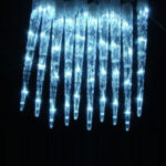 Eiszapfen-LED-Lichterkette, 8 Leuchtmodi und Timer, IP44