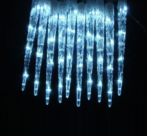 Eiszapfen-LED-Lichterkette, 8 Leuchtmodi und Timer, IP44