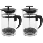 2er-Set Kaffeezubereiter, French Press, 1 Liter