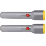 2er-Set Taschenlampe LED 500 Lumen, USB Aufladbar, 3 Leuchtmodi