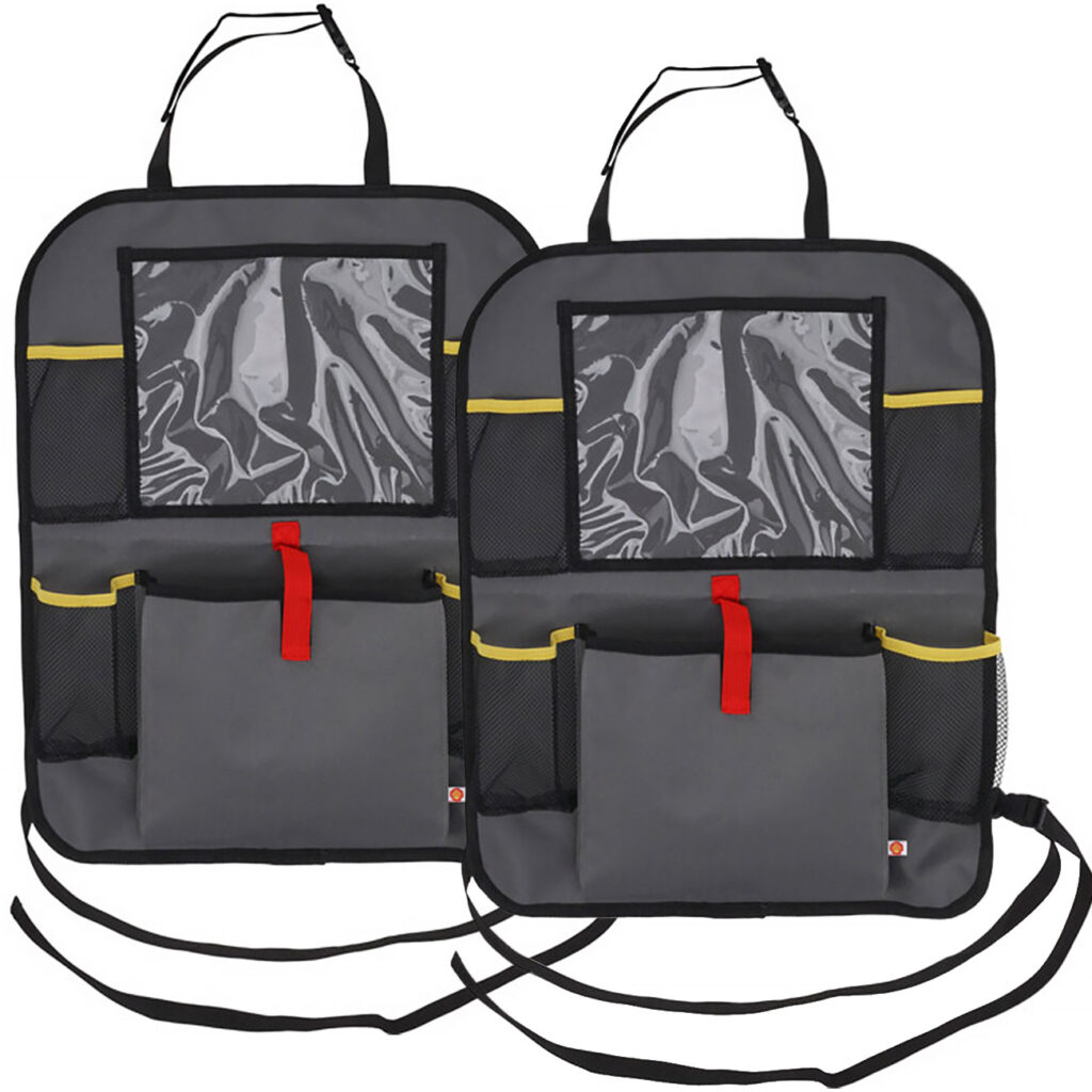 2er-Set Autositz Organizer und Rückenlehneschutz mit viel Stauraum