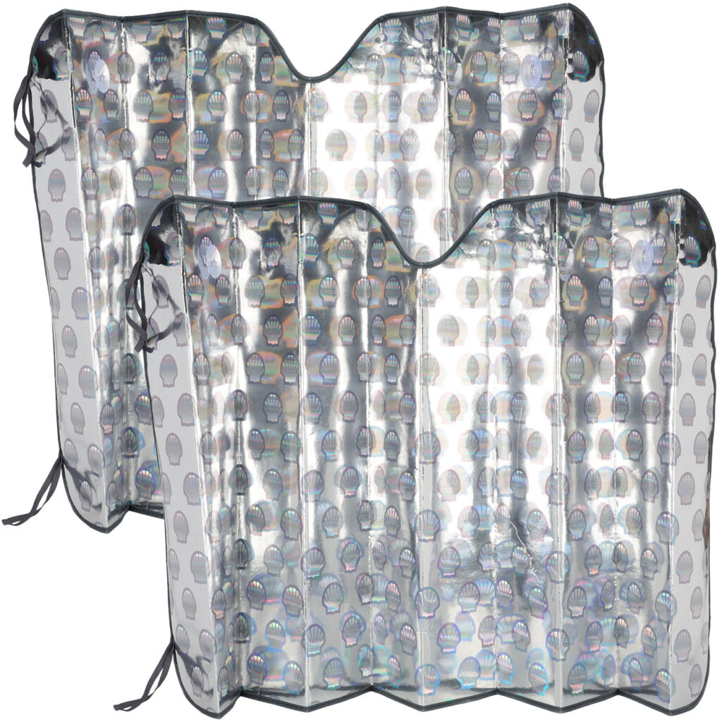 2er-Set Windschutzscheibenabdedeckung, mit 2 Saugnäpfen, 150 x 70 cm