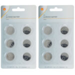 12er-Set Lithium-Knopfzellen CR2025, 3 Volt, Shell